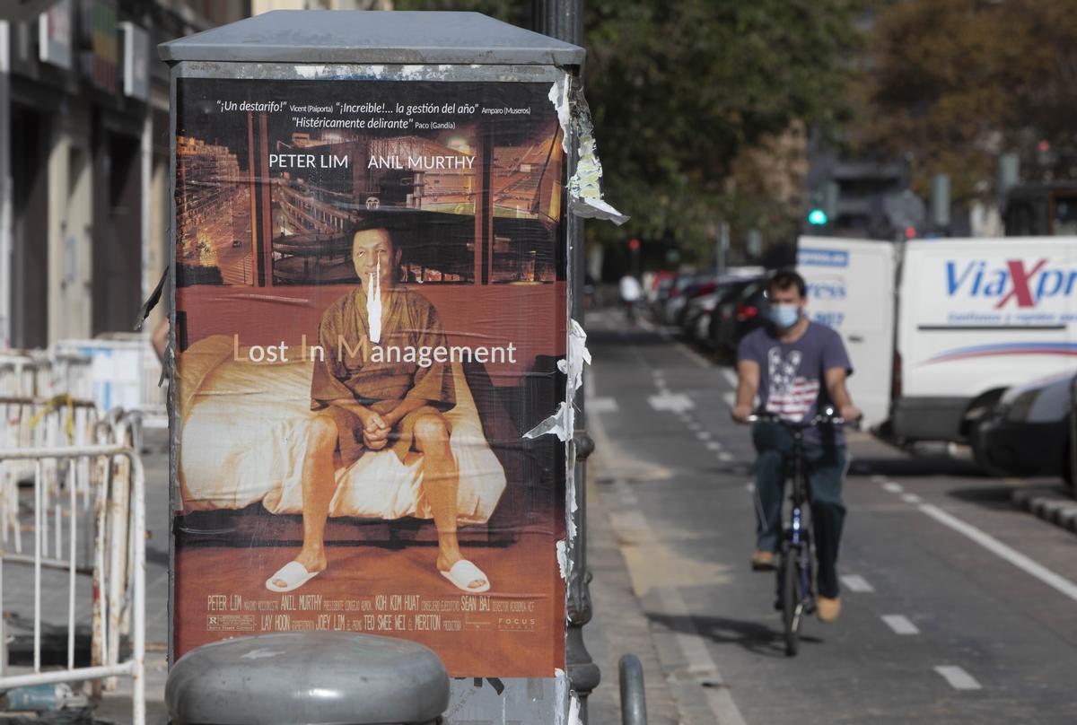 Cartel contra Lim en València.