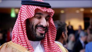 El príncipe saudí Mohamed bin Salmándurante una reunión.