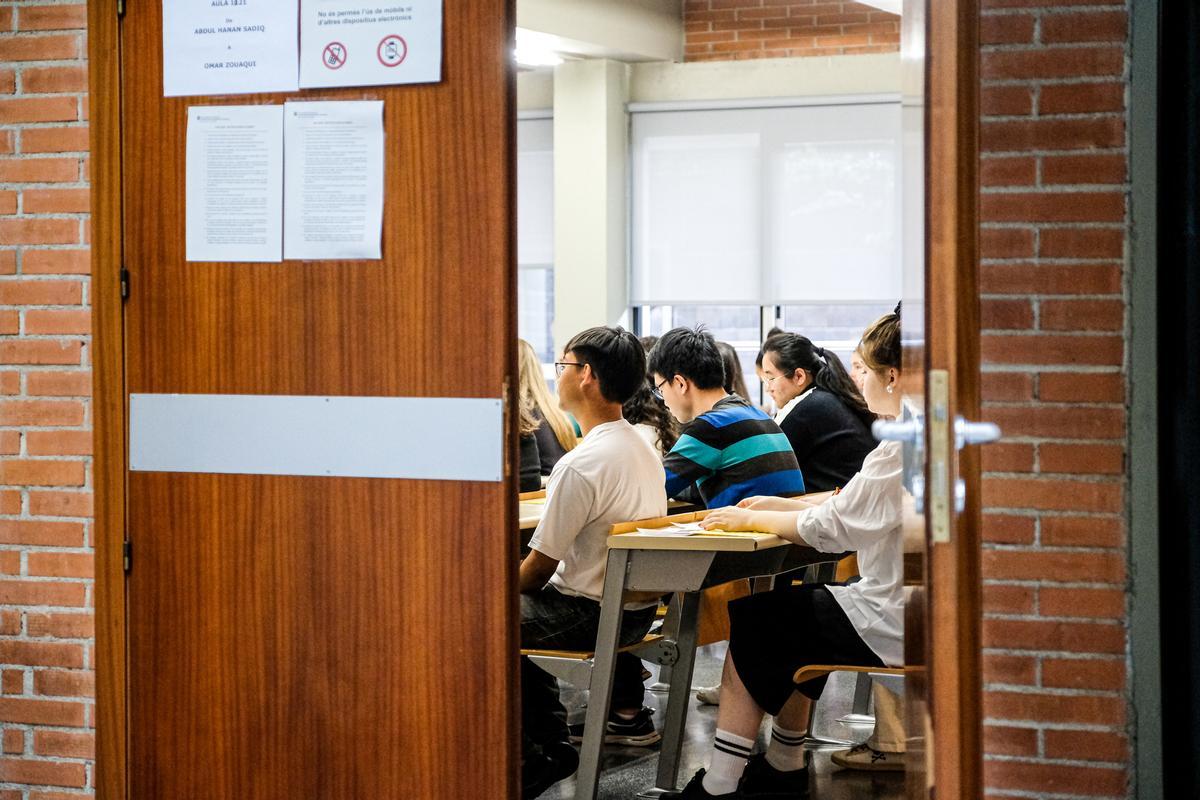 Pruebas de selectividad en la Universitat de Barcelona