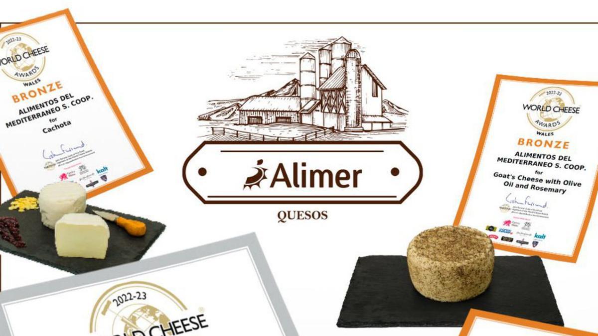 Los quesos de Alimer triunfan  en el World Cheese Awards 2022