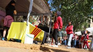 Polen en las calles de Barcelona durante la diada de Sant Jordi.