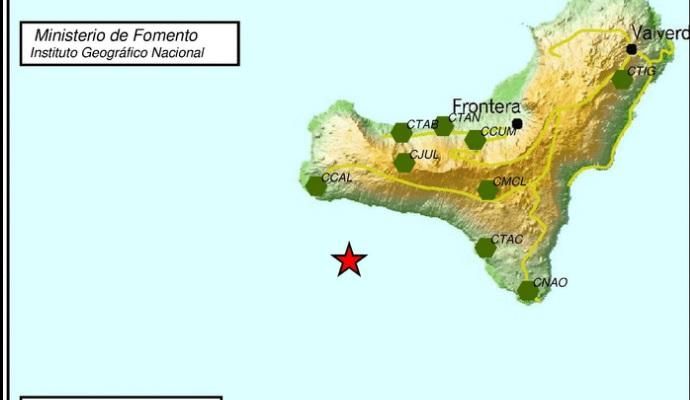 Tres terremotos en el Archipiélago canario en meno