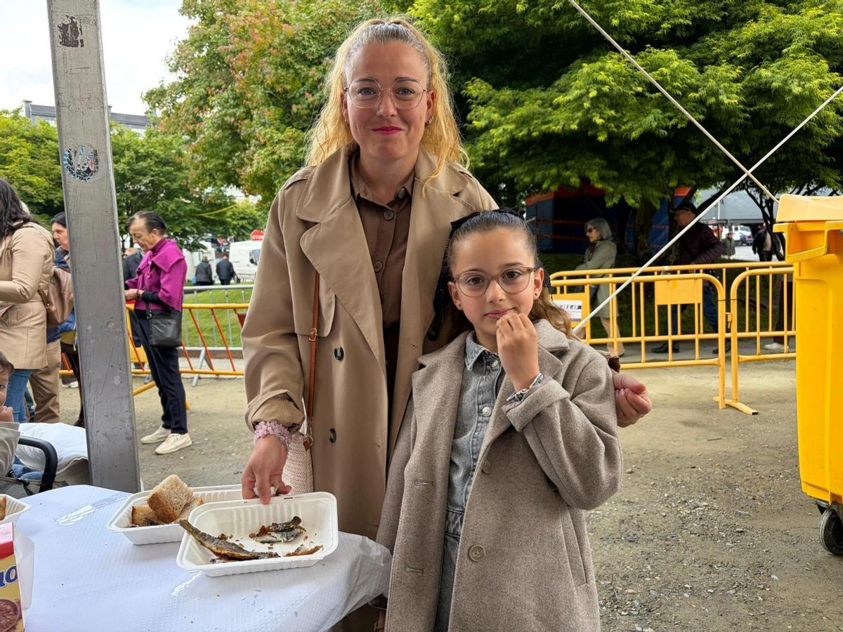 Lidia y su hija Lúa.
