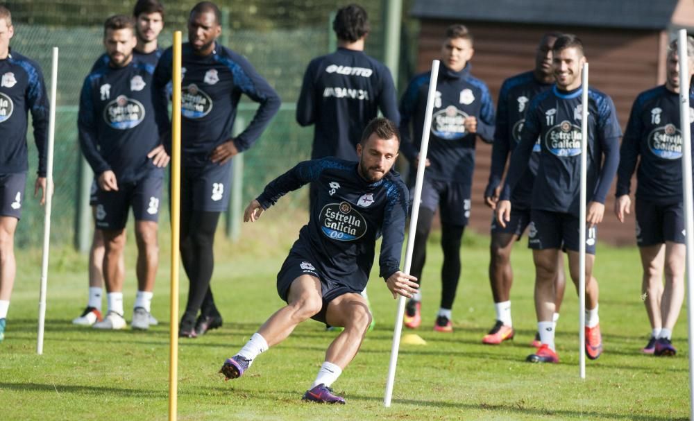 Nueva sesión de preparación para el partido del domingo, 23 de octubre, ante el Celta en Balaídos.