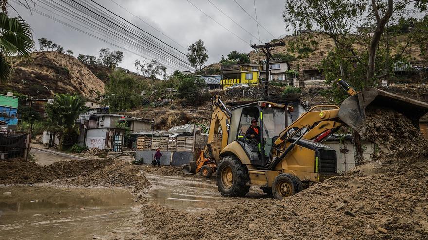 El paso de la tormenta tropical Hilary por México.