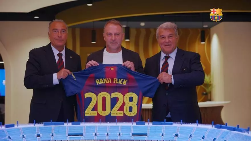 ¡Así ha sido la renovación de Hansi Flick hasta 2028!