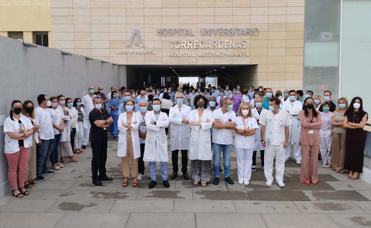 La plantilla del Hospital Universitario Torrecárdenas de Almería