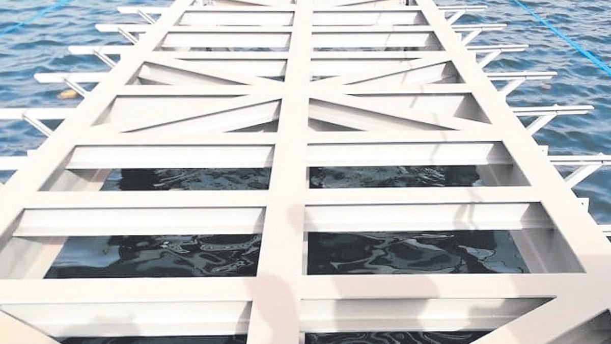 Uno de los separadores de atraque fabricados por IDEA TSG.