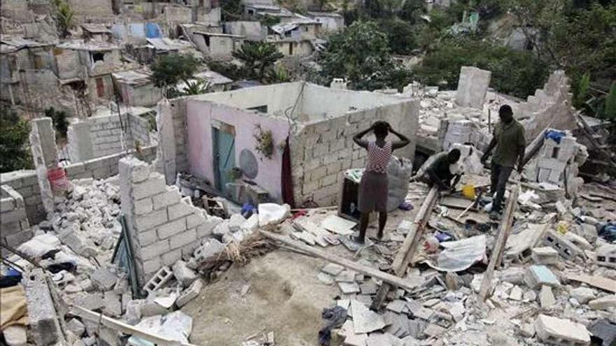 Casas derruidas durante el terremoto de Haití.