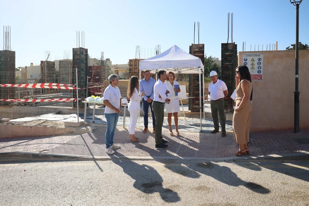 Galería: visita a las obras de la nueva escoleta de Sant Rafel