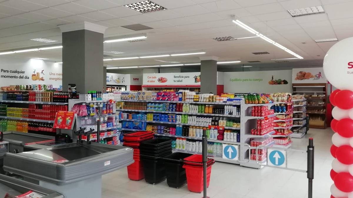 Imagen del interior de uno de los nuevos supermercado SUMA