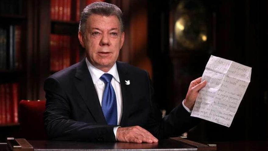 Santos se dirige al país para anunciar el diálogo con el ELN. // Reuters