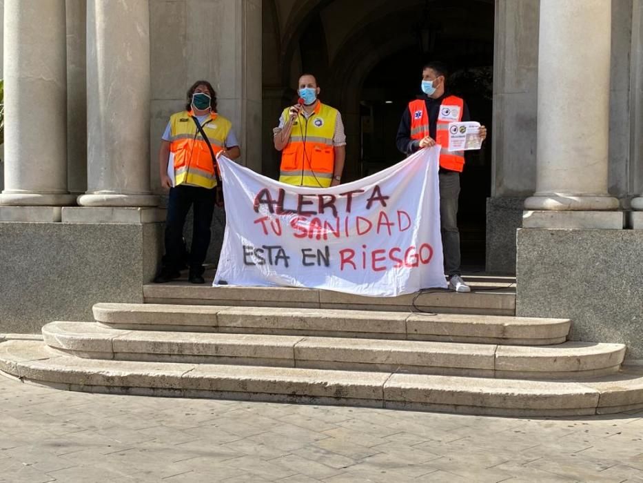 Manifestació personal sanitari comarques gironines