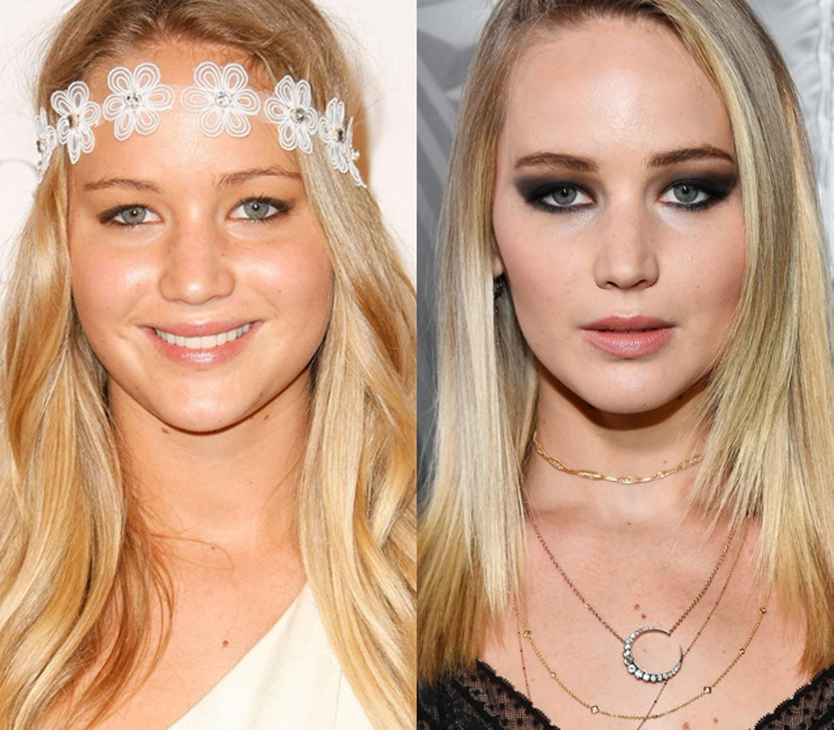 El antes y el después de Jennifer Lawrence