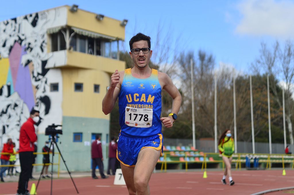 Pruebas de atletismo nacional en la pista de atletismo de Cartagena este domingo