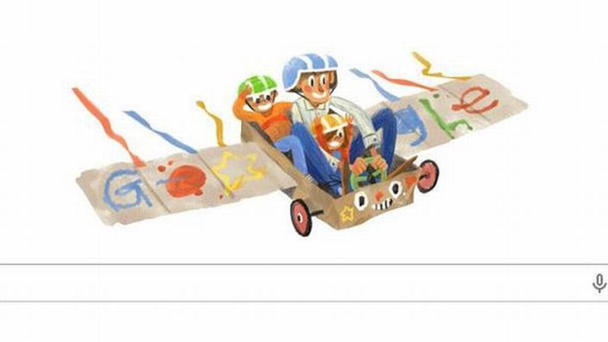 Google conmemora el Día del Padre con el dibujo de un juego de antaño