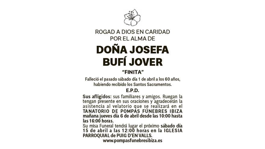 Esquela Josefa Bufí Jover