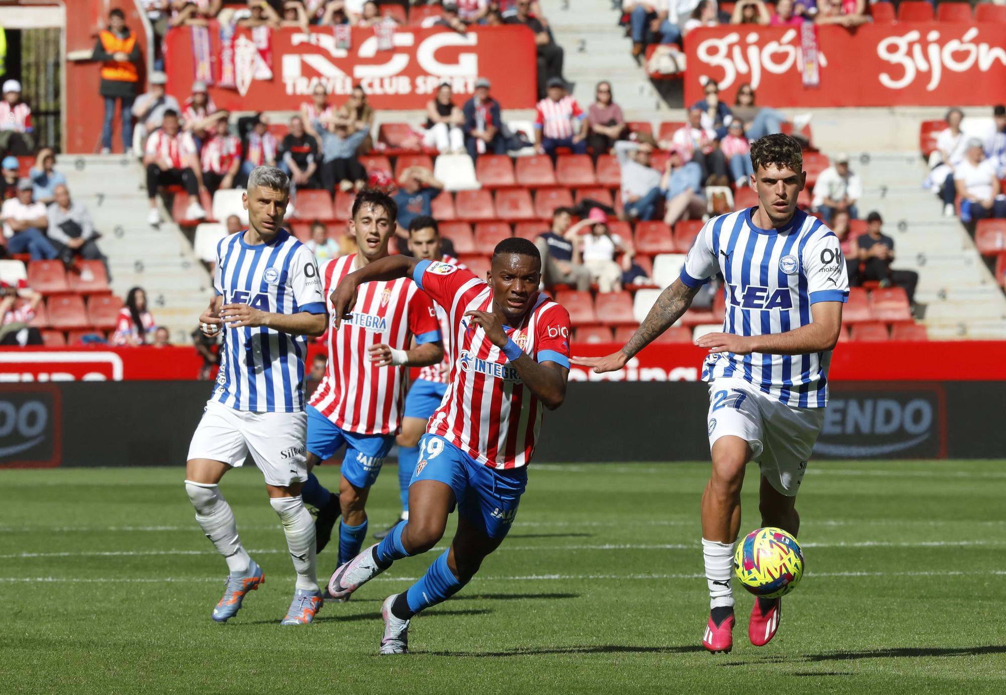 Así fue el encuentro entre el Sporting y el Alavés