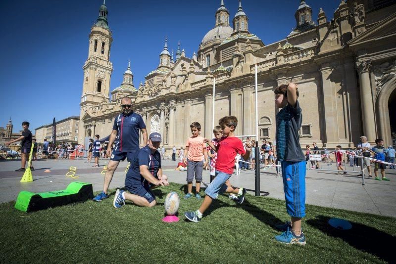 Día del Deporte en la Calle en la Plaza del Pilar de Zaragoza