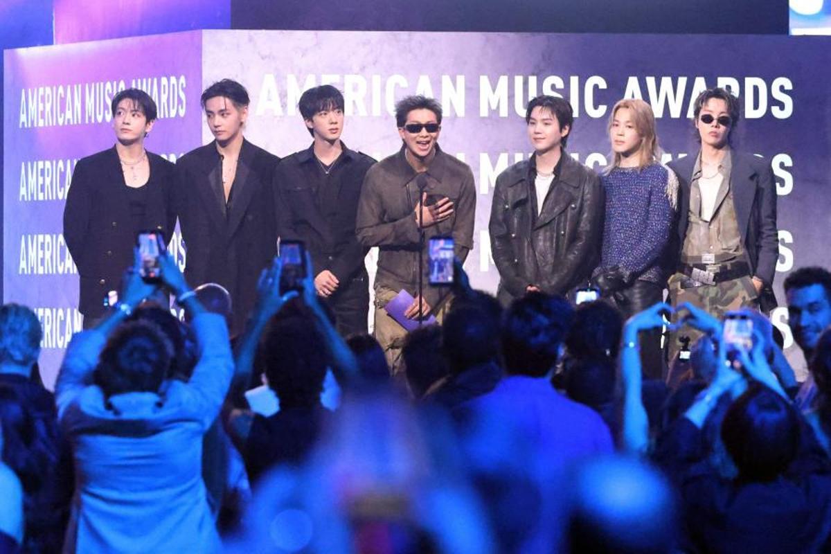 BTS durante los American Music Awards