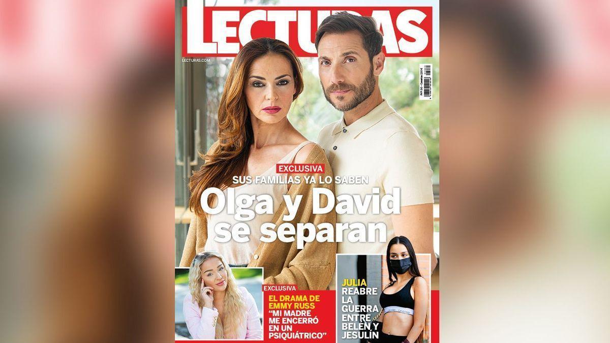 La portada de &#039;Lecturas&#039; amb la separació d&#039;Antonio David Flores i Olga Moreno