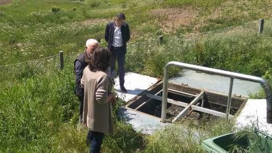 Magariños, junto a la depuradora de O Foxo.