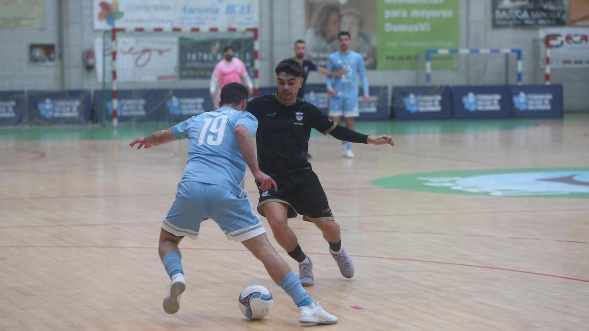 Un partido de la pasada temporada del ADFS Bueu ante el Composala.