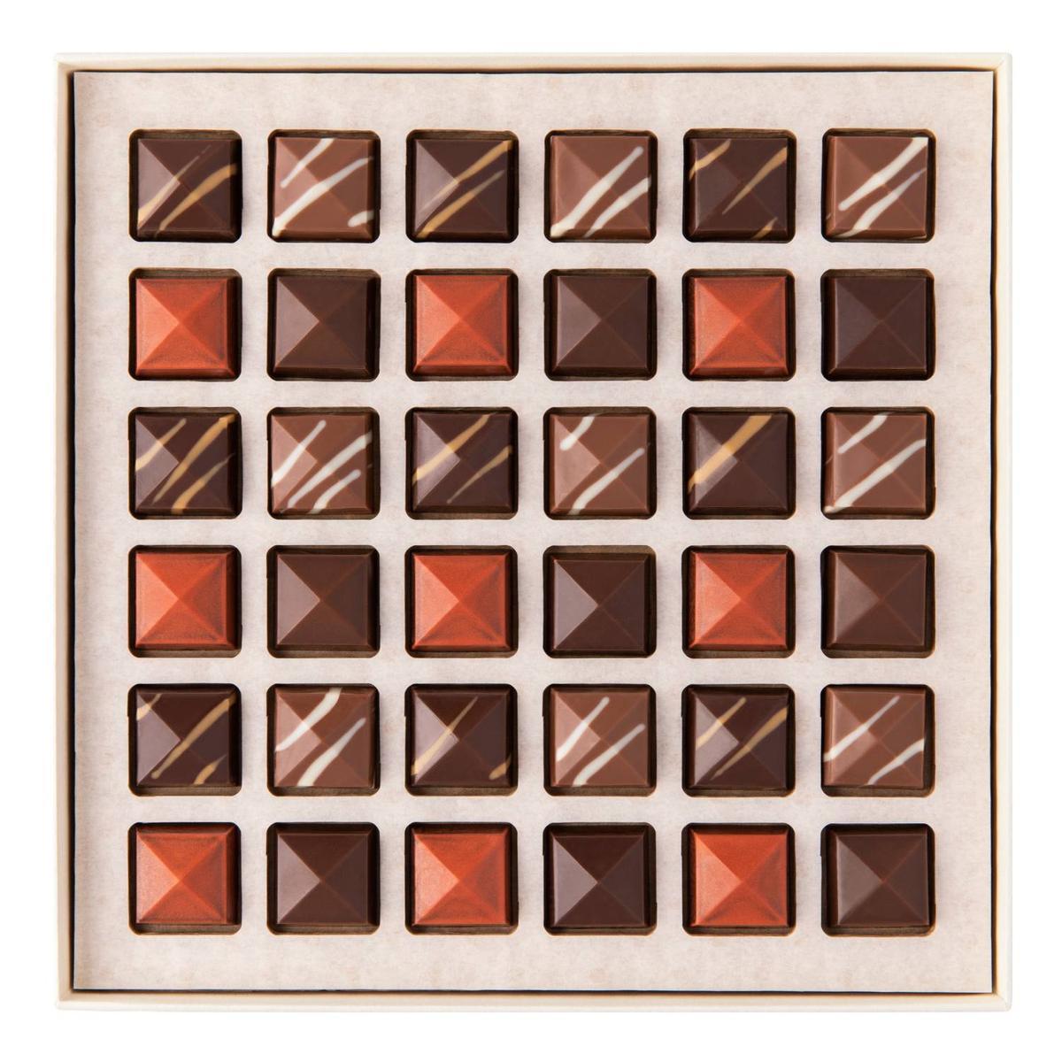 Cacao Sampaka, Caja 36 Bombones, Pirámide Colección Navidad