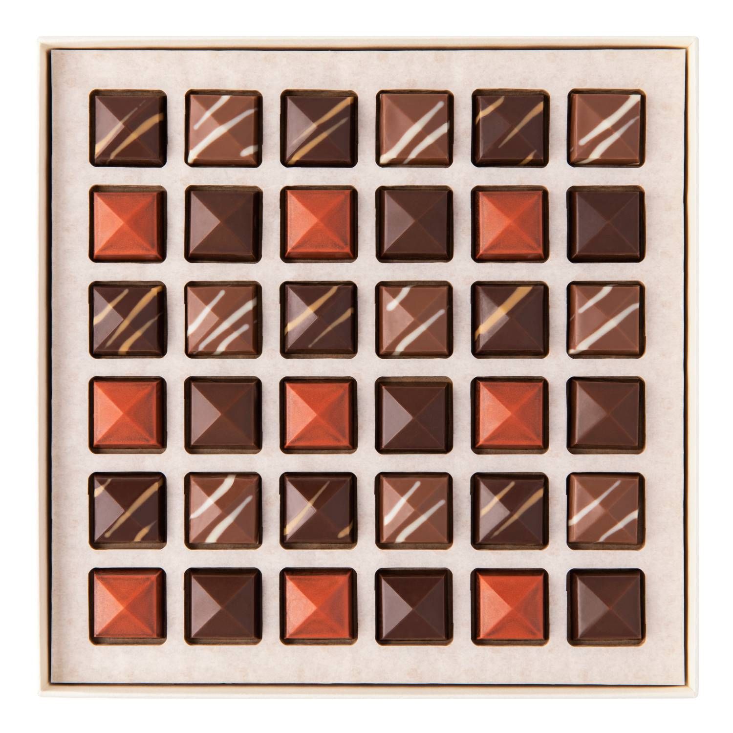 Cacao Sampaka, Caja 36 Bombones, Pirámide Colección Navidad