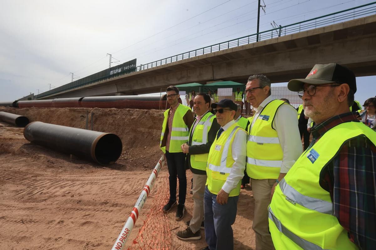 Pérez Llorca visita las obras del postrasvase Júcar-Vinalopó Tramo II