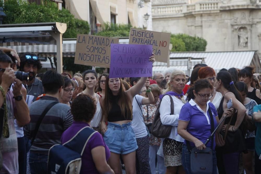 Protesta en Murcia contra la excarcelación de La Manada