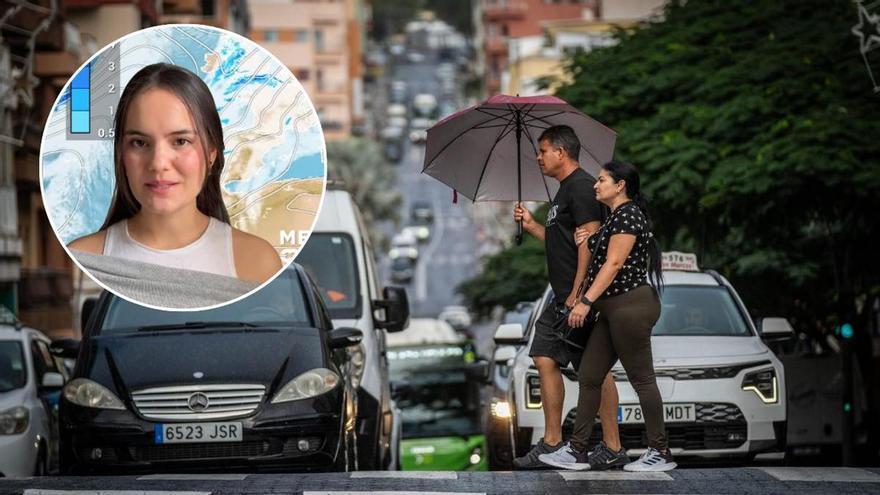 Caudal del barranco de Santos tras las fuertes lluvias