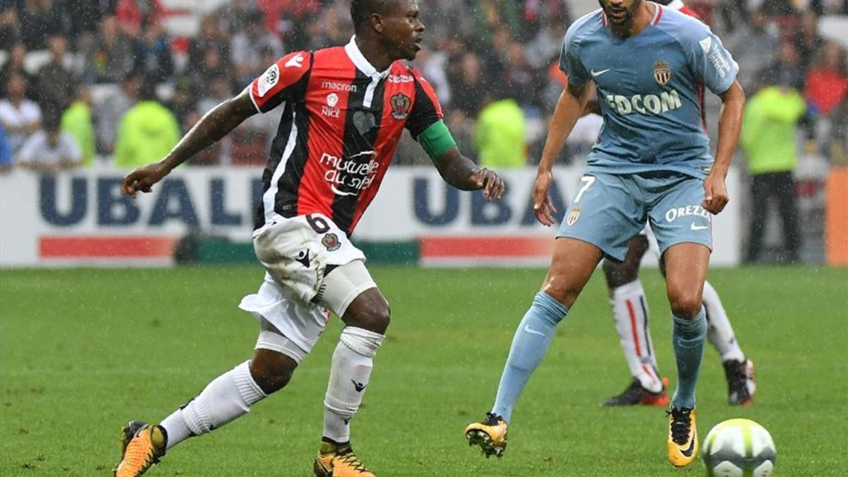 Seri, en el partido contra el Mónaco