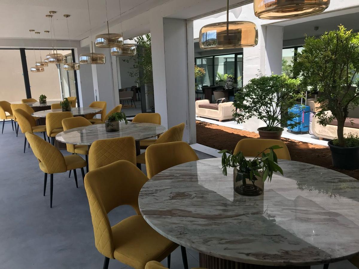 Uno de los espacios comunes de las viviendas de "cohousing" de Llanera