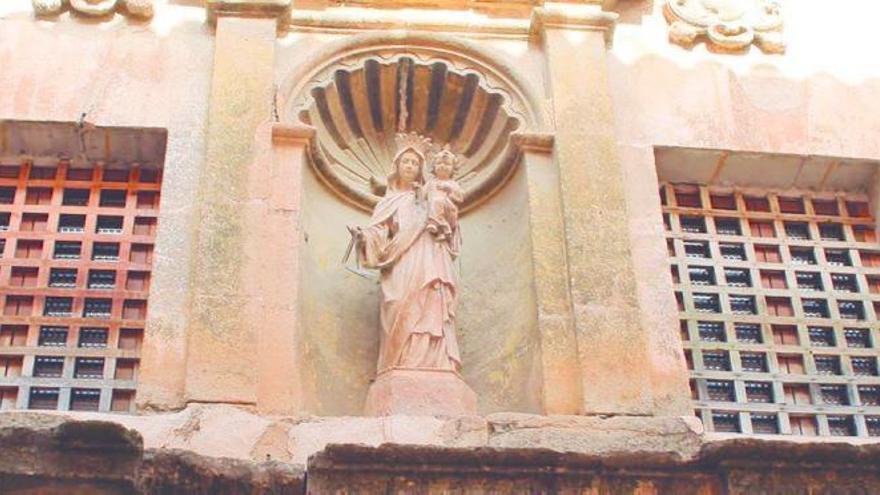 Fachada del Convento-Monasterio San José de Caravaca, que saldrá a subasta pública.