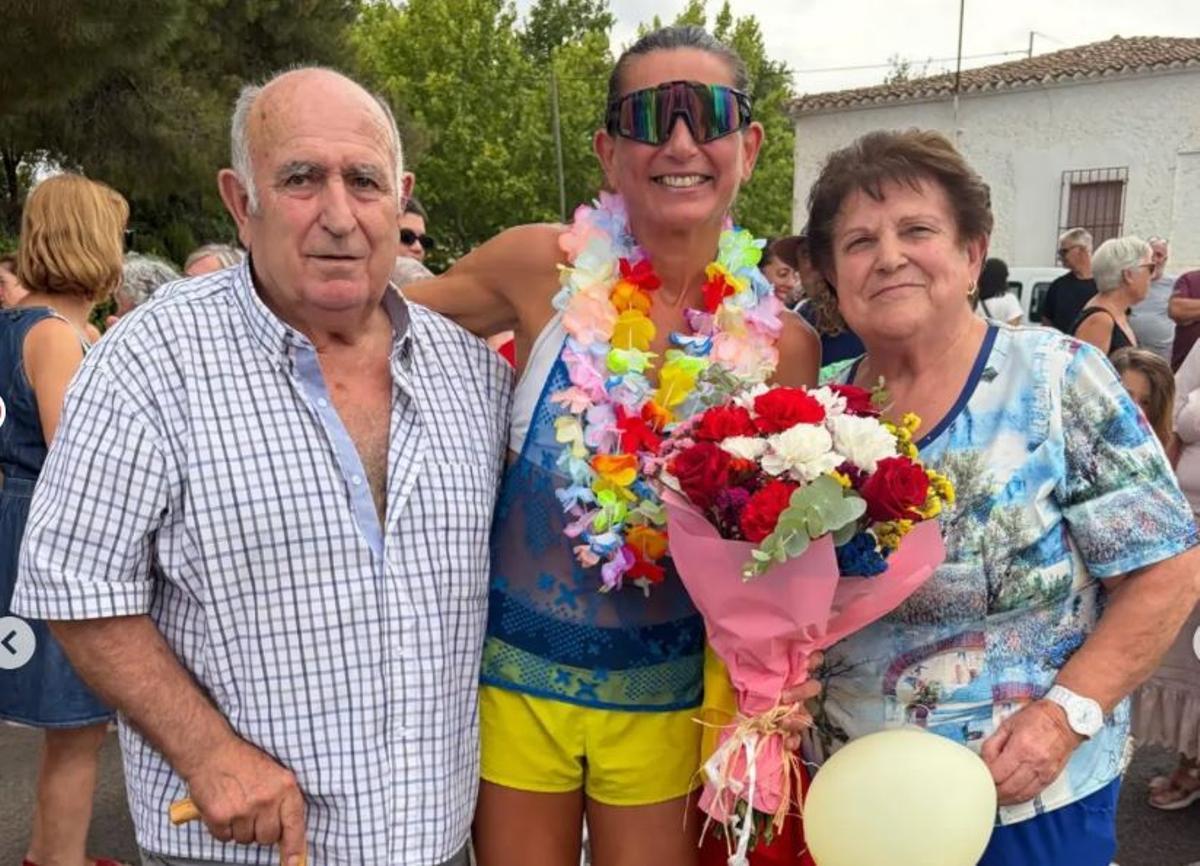 Familiares y amigos recibieron a Carmen