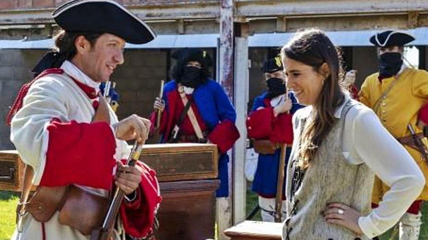 Un moment del rodatge del nou programa de TV3 al castell de Cardona