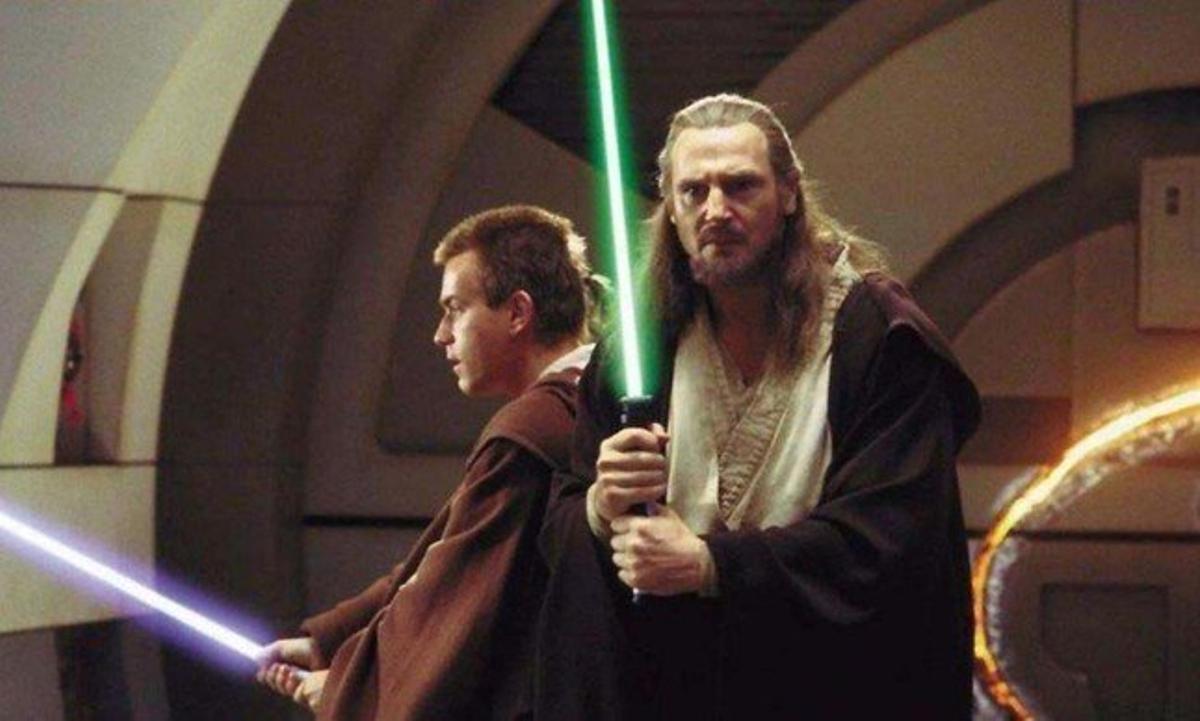 Ewan McGregor y Liam Neeson, en una escena de la película 'Star wars. Episodio 1: La amenaza fantasma'.