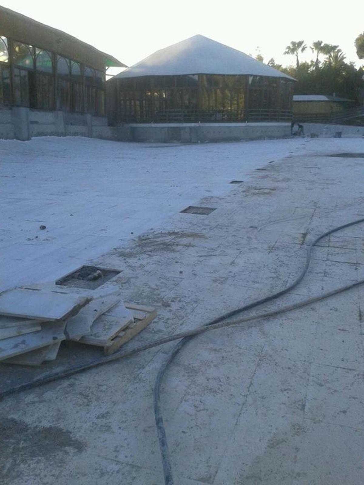 Uno de los trabajos realizados en la finca en los últimos meses.