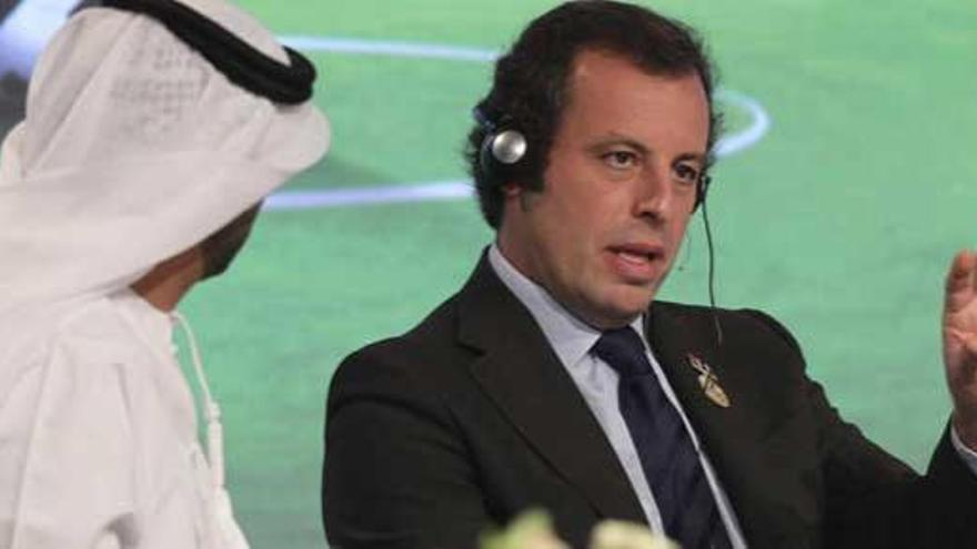 Sandro Rosell, en Dubai.