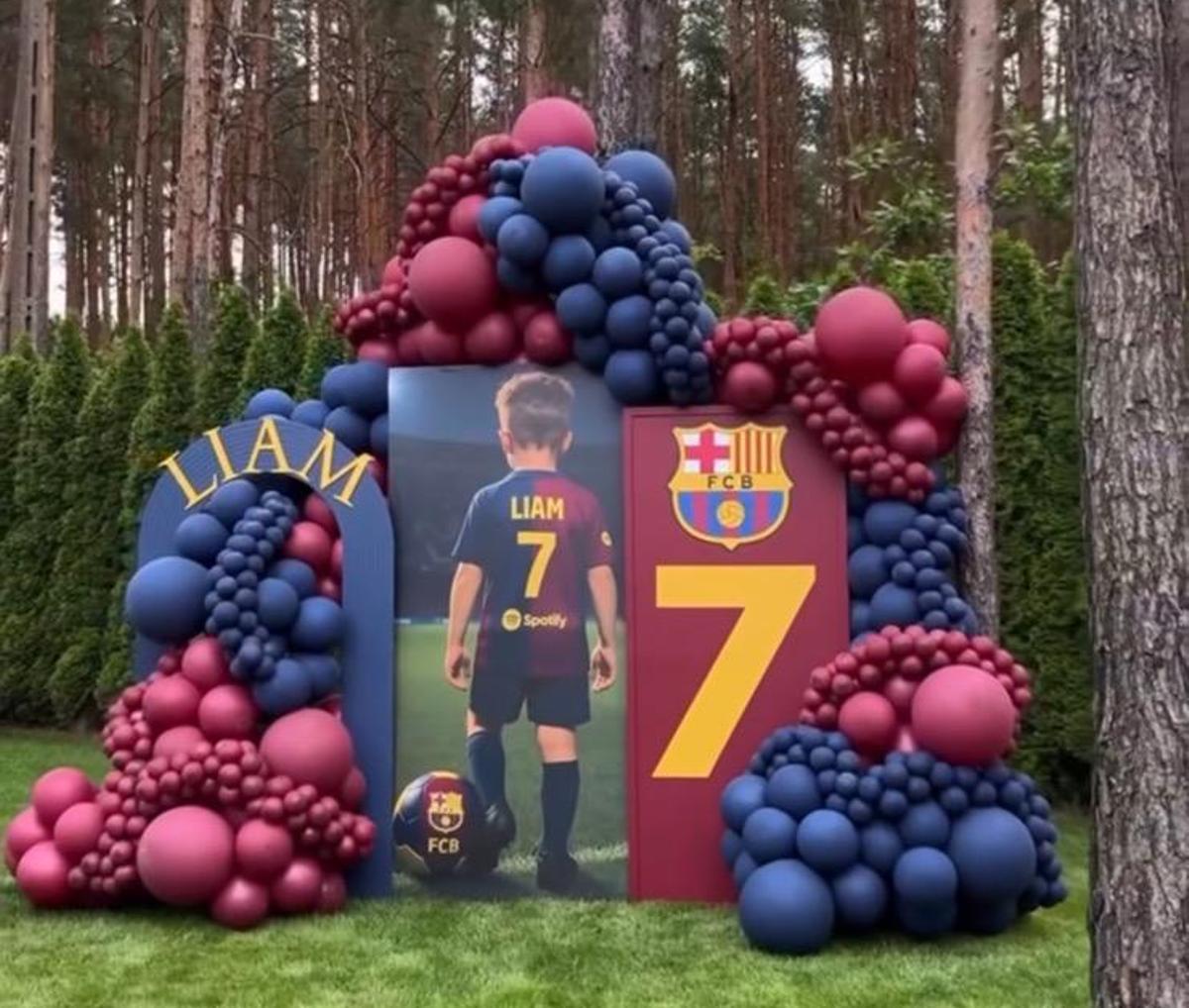 Decoración el la fiesta de cumpleaños del hijo de Szczensy