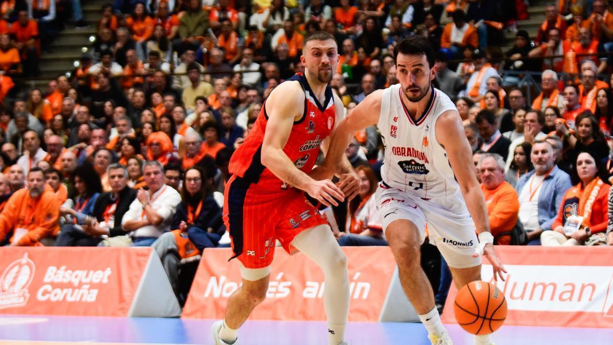 Último partido entre Leyma Coruña y Obradoiro en el Coliseum