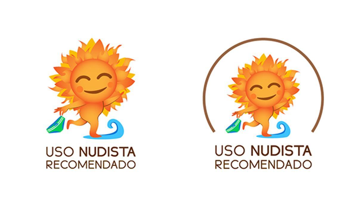 Nuevo logo que lucirán las playas nudista de La Vila Joiosa