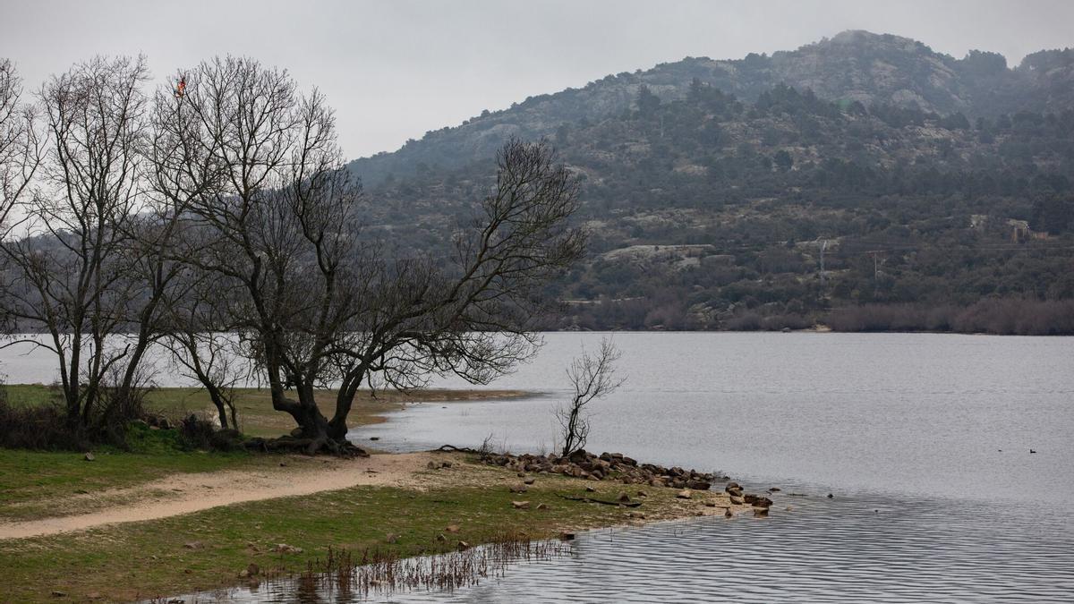 Embalse de Manzanares el Real el pasado 7 de marzo.