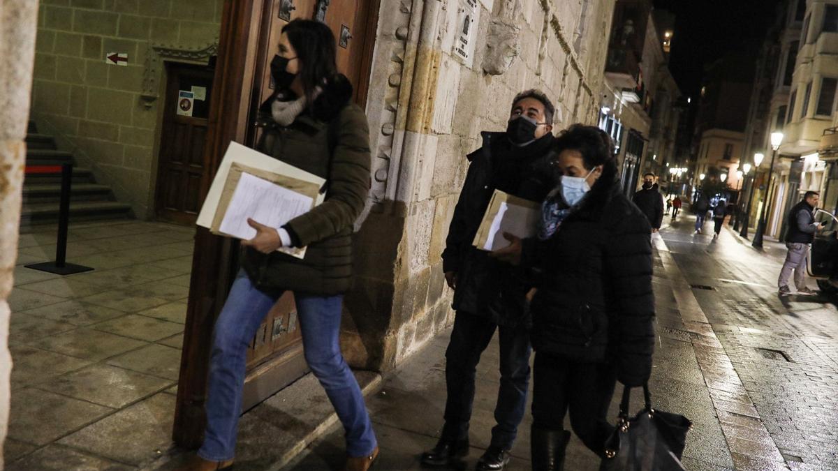 Llegada de los votos de las Elecciones de Castilla y León a los Juzgados de Zamora.