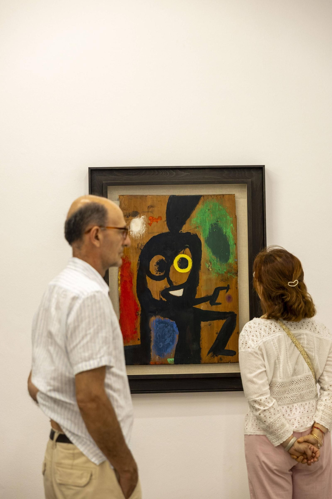 La inauguración de la exposición de Joan Miró en el Casal Solleric
