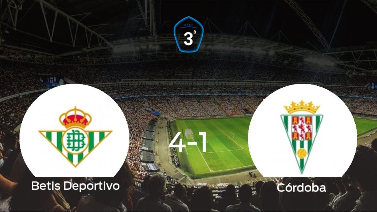 El Betis Deportivo suma tres puntos tras pasar por encima al Córdoba B (4-1)