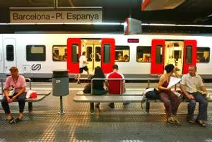 Trenes afectados de la línea Barcelona-Vallès