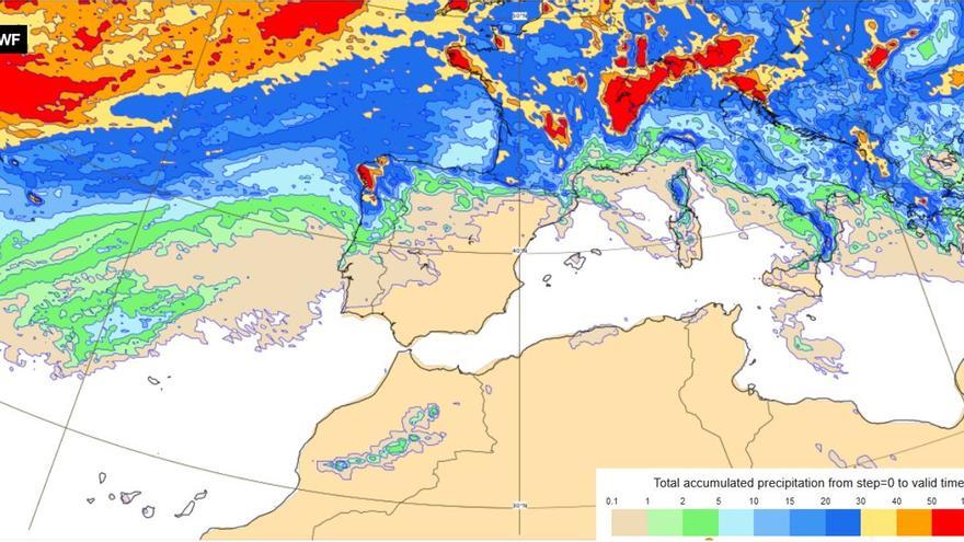 La AEMET anuncia &quot;una situación anómala&quot; esta semana en el tiempo en Canarias