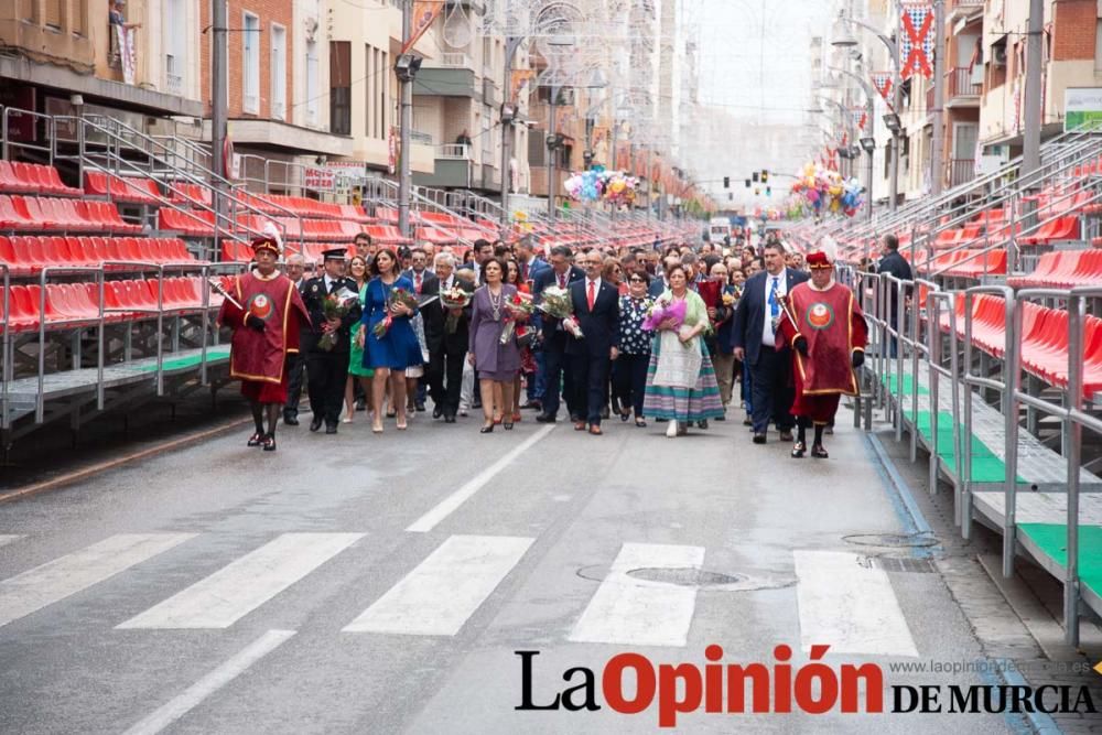 Ofrenda de flores en Caravaca